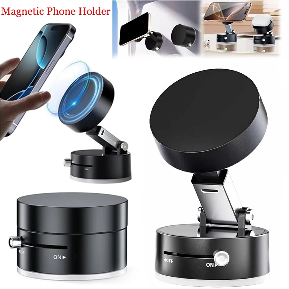 Adjustable Vacuum Magnetic Suction Cup Phone Mount